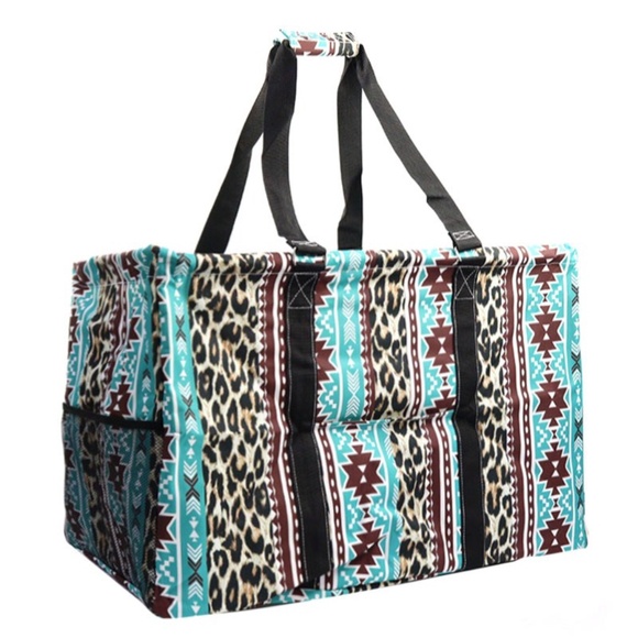Aztec Leopard Extra Large All Purpose Large Utility Bag - Picture 2 of 4